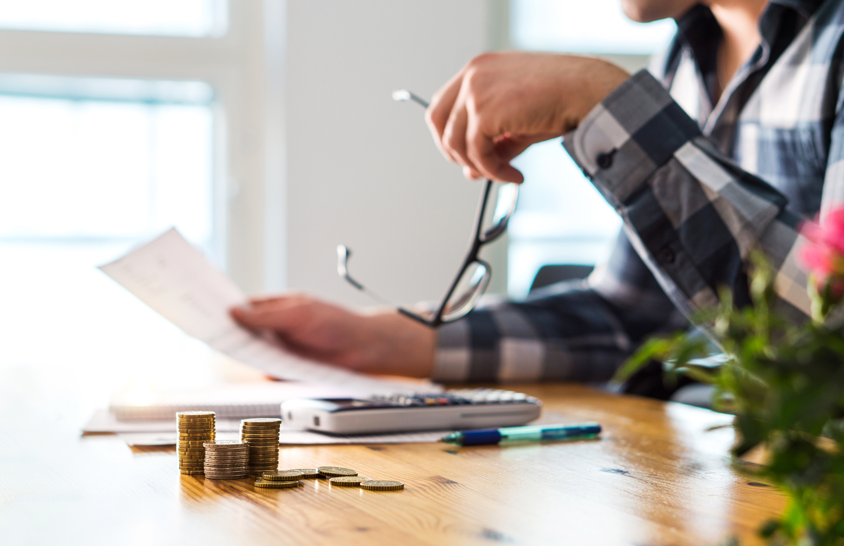 Man-Reviewing-Paperwork