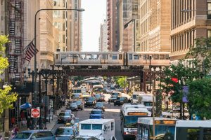 Traffic-Downtown-Chicago