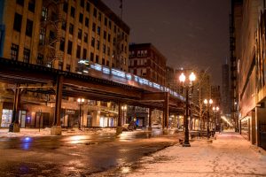 Chicago-Winter-Train