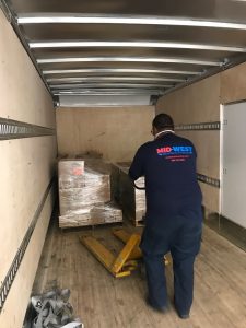 Mid-West Moving & Storage Moving PPE on Truck