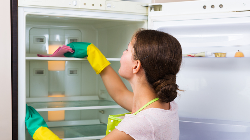 Clean out the fridge before moving out