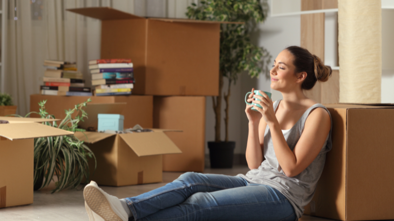 Take a rest when you get tired from moving