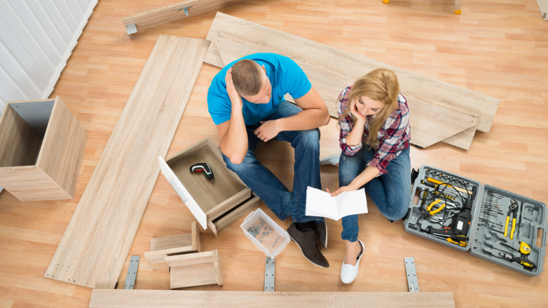 Disassemble furniture during the move