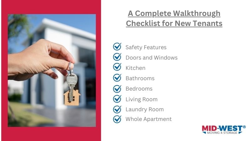 A checklist of essential tasks to complete before moving into a new apartment