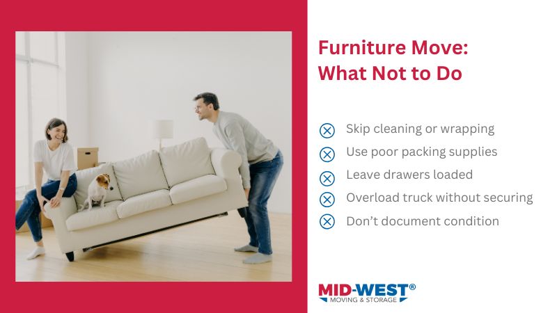 common mistakes to avoid during furniture move