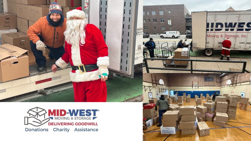 Mid-West Moving and Storage at new trier high school