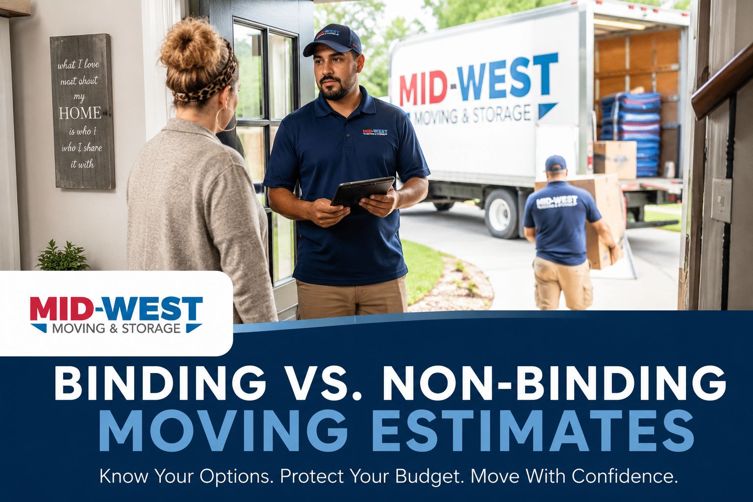 Moving estimate consultation at home